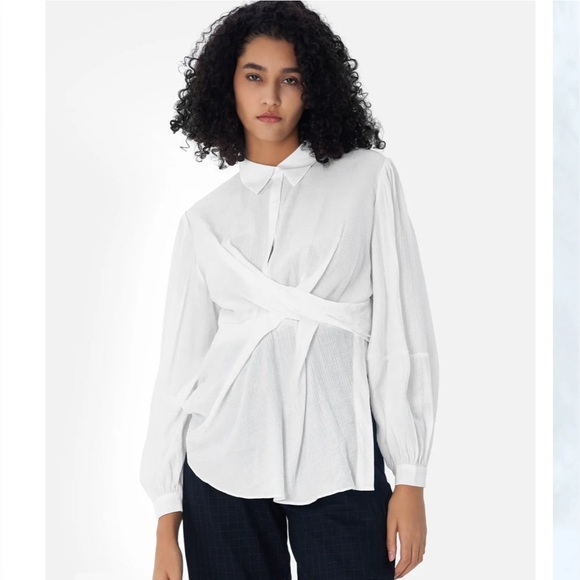 A-Deer Asymmetrical Knotted Top - Picture 1 of 4